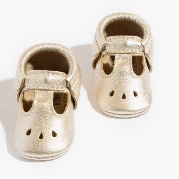 Freshly Picked Other - Freshly Picked Platinum Mary Jane Moccasins Size 3